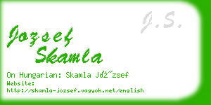 jozsef skamla business card